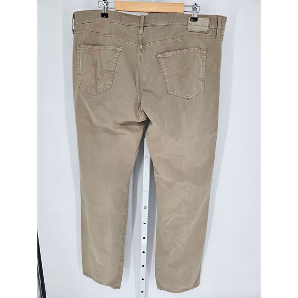 Adriano Goldschmied Men's Tan The Protege Straight Leg Pants Size 40 X 34 - Picture 5 of 6
